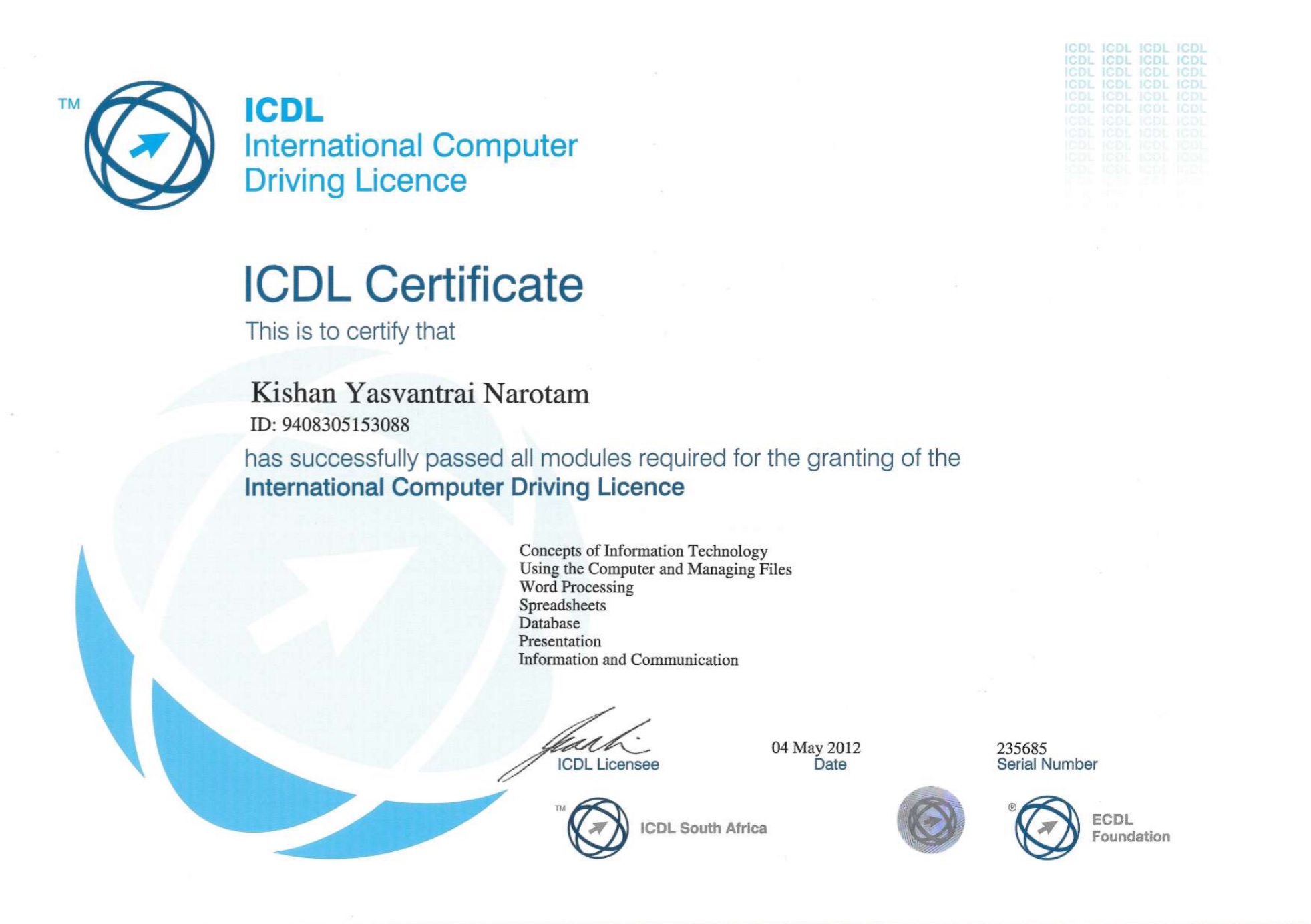 Rpa consultant resume · responsible for identifying the automation opportunities and gathering the requirements. Kishan Y Narotam | CV/RÃ©sumÃ©